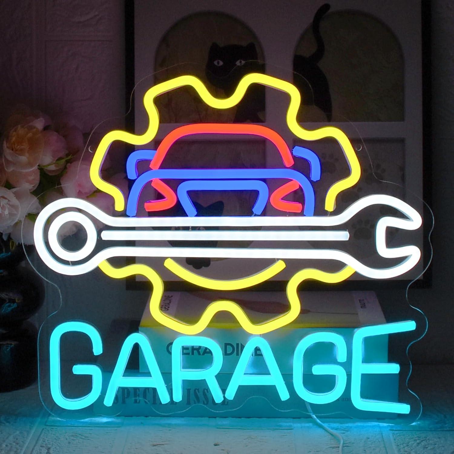 Neon Sign Party - Garaj Neon Tabelası USB Güçlü LED