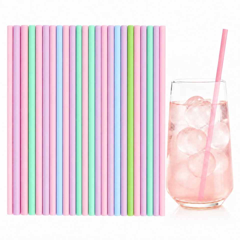 Paper Straw Color - 25/50/100 adet tek kullanımlık kağıt pipetler