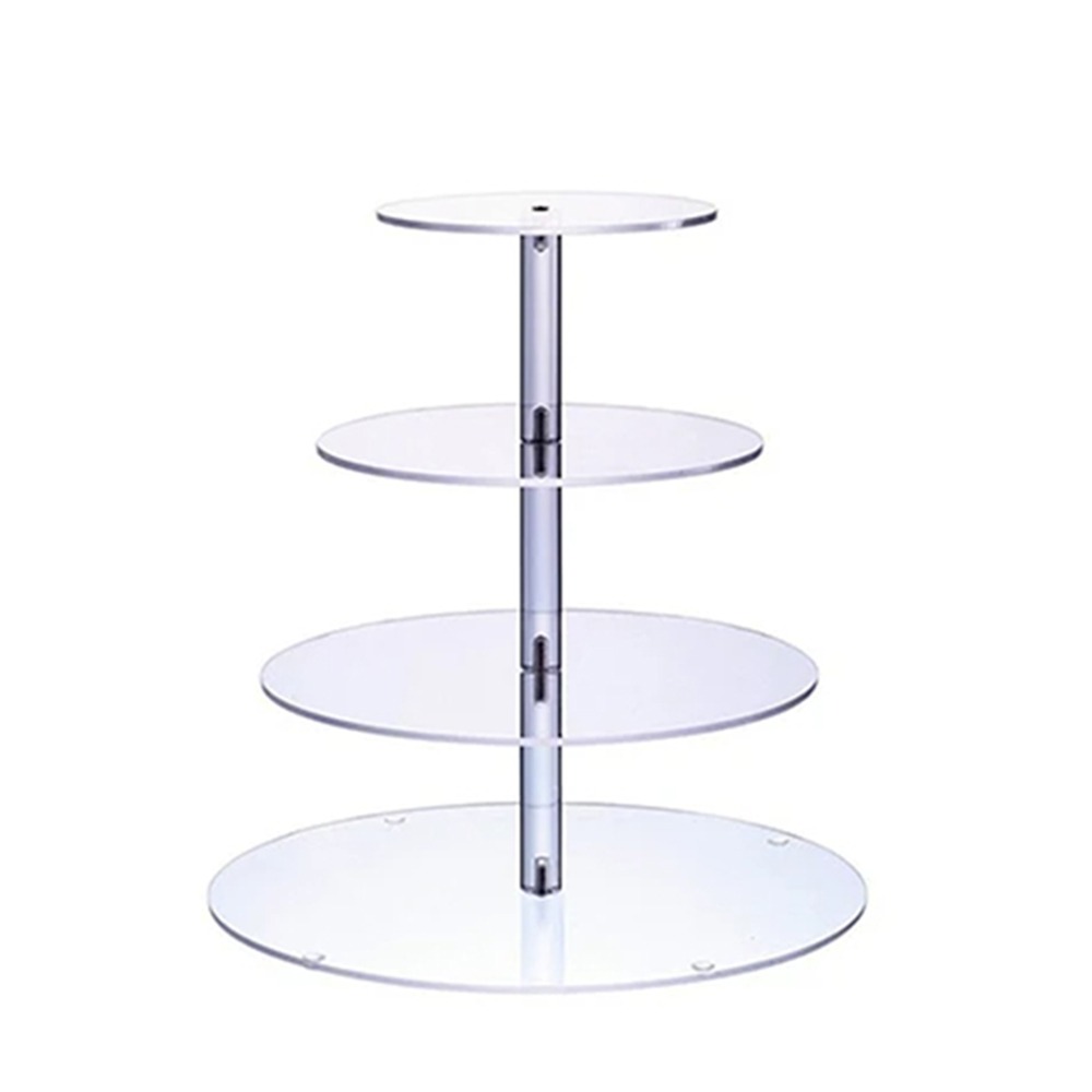 Cupcake Stand Tier - Şeffaf Akrilik Cupcake Standı Ayrılabilir Tasarım