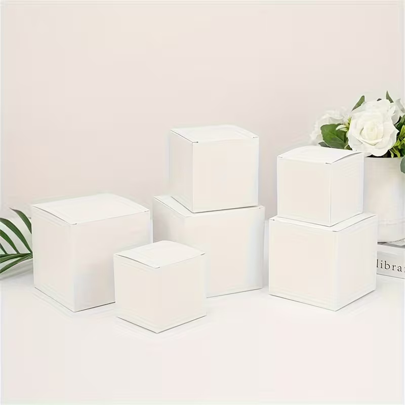Event Party Box - Çok Boyutlu Kare Kraft Hediye Kutuları