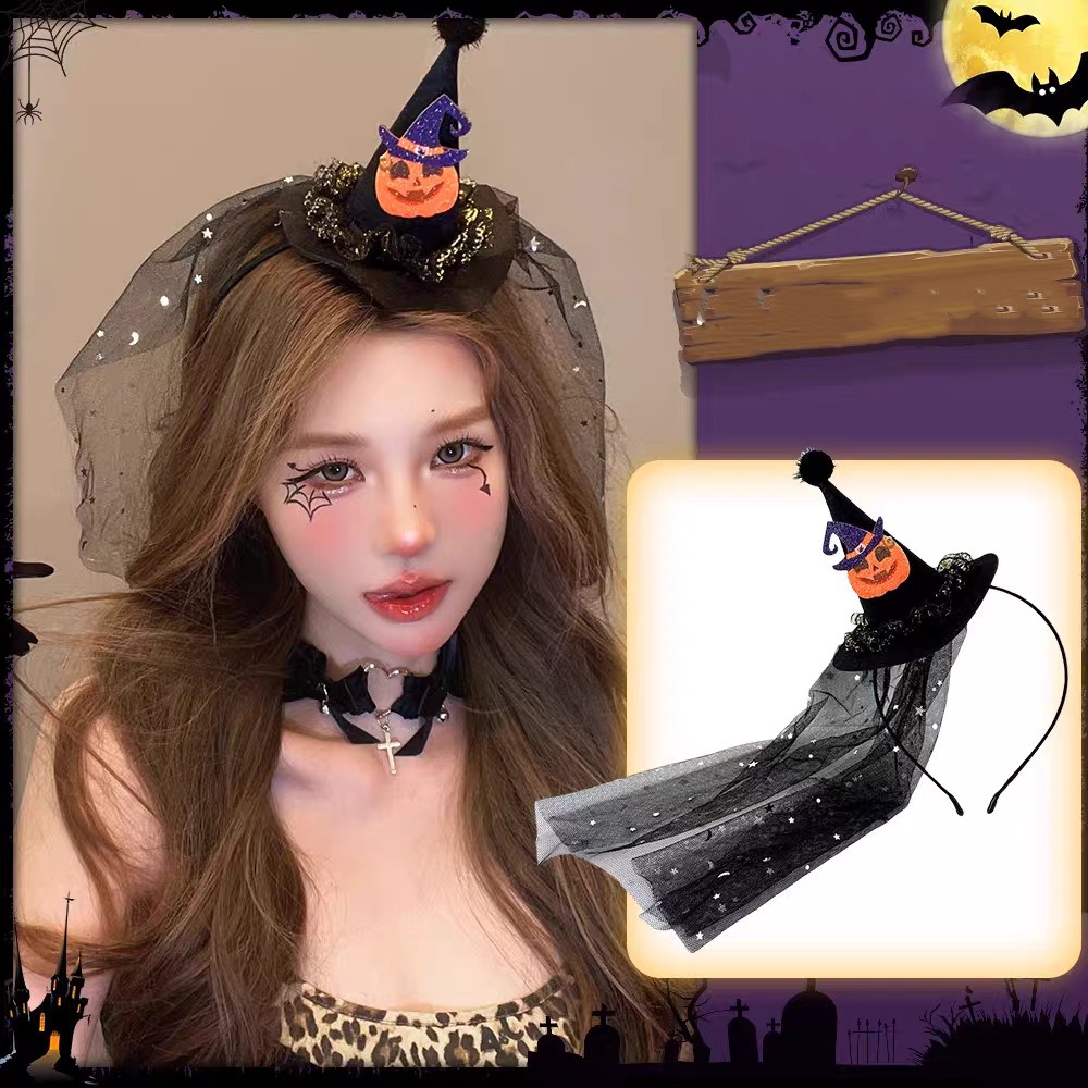 Party Hat Cone - Yenilik Örümcek Cadılar Bayramı cadı şapkası