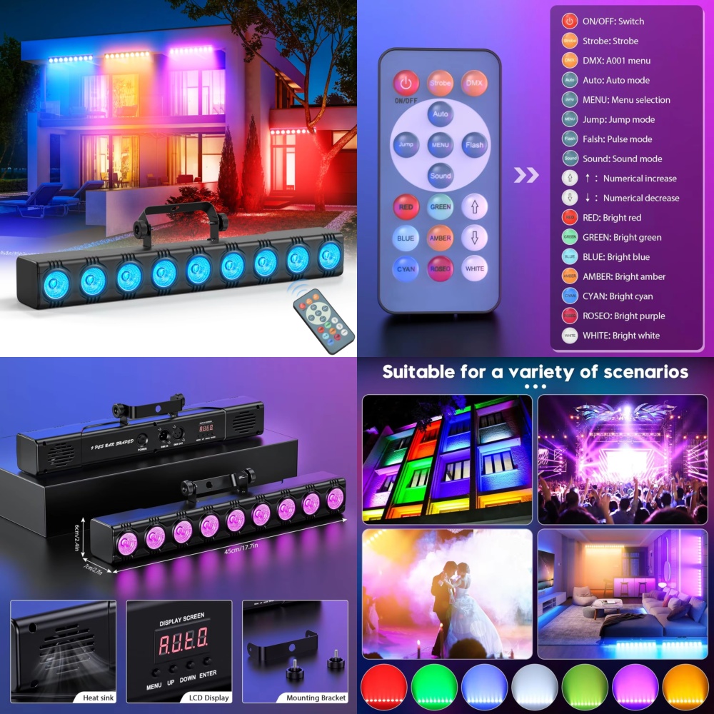 Event Party Dj - 36W RGB Duvar Yıkayıcı Projektör, İç