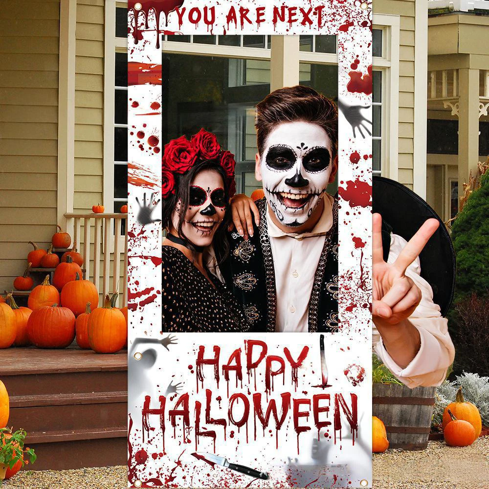 Photo Booth Frame - Runto Mutlu Cadılar Bayramı fotoğraf arka