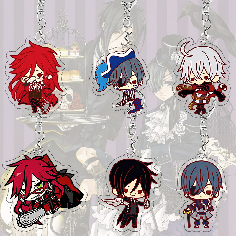 Supply Event - Siyah Butler Akrilik Anahtarlık Grell Sutcliff