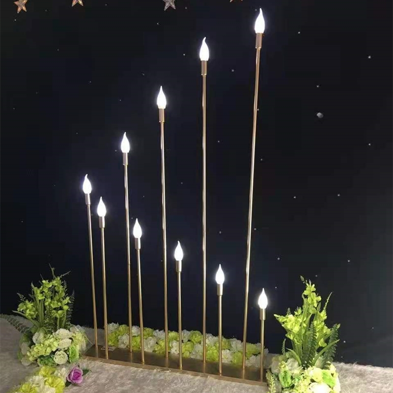 Centerpiece Stick - IMUWEN 10 kafaları/5 kafaları Metal şamdan