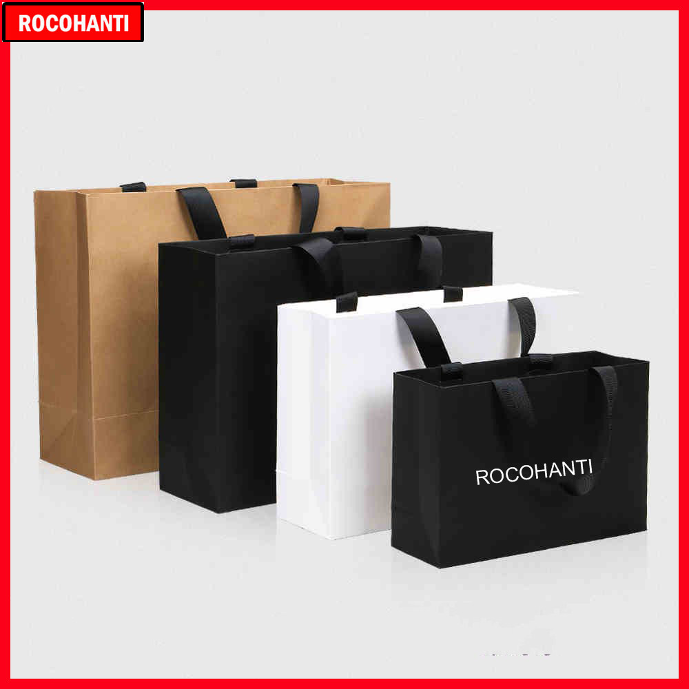 Event Party Shop - 50 adet Özel Logo Kağıt Alışveriş