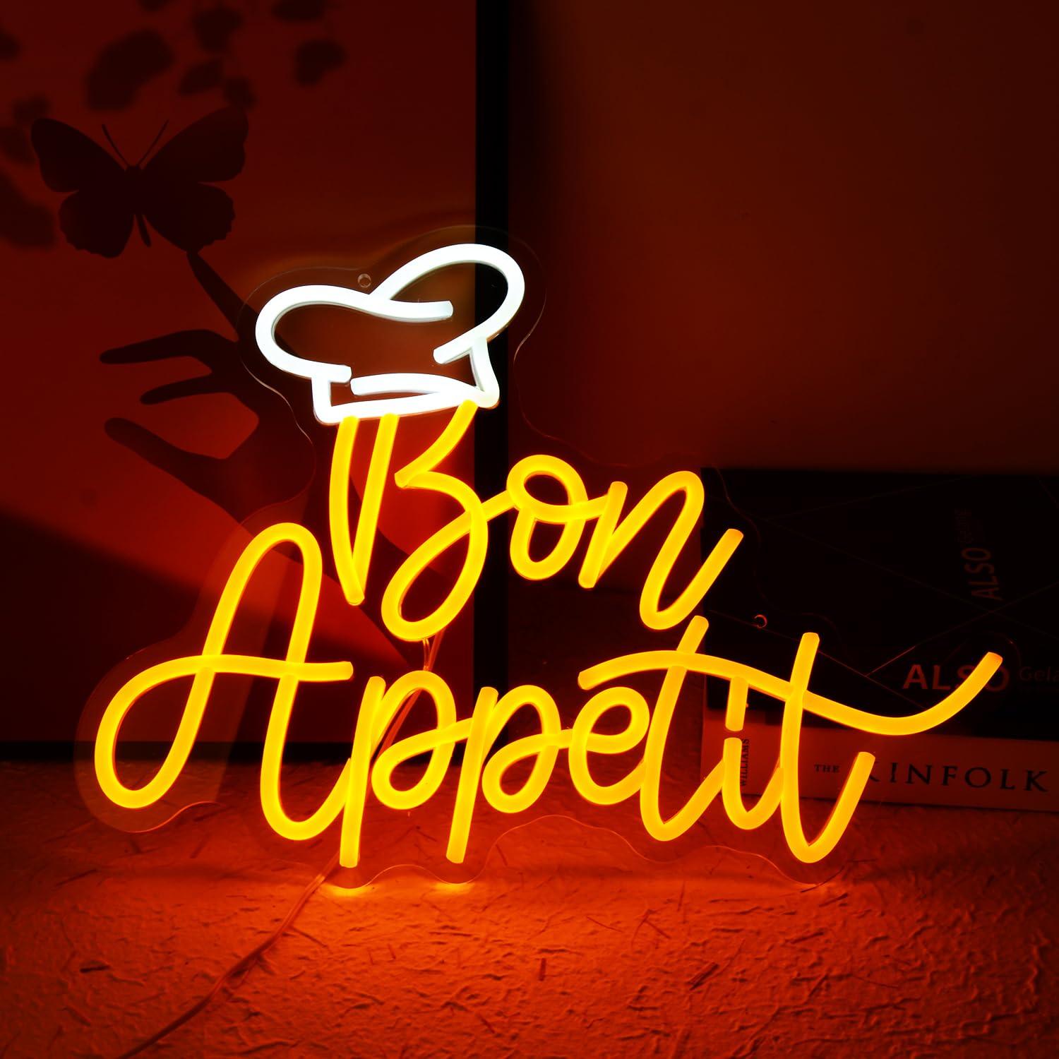 Neon Sign Party - Afiyet olsun şef şapkası Neon Burcu