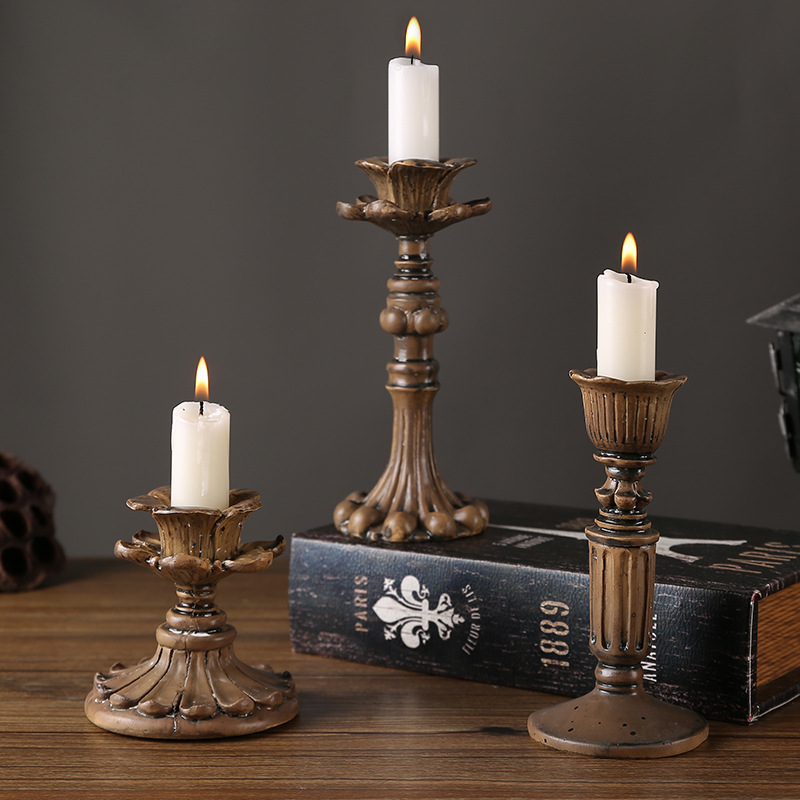 Centerpiece Stick - Y Vintage Fransız Ülke Çiçek Oyma