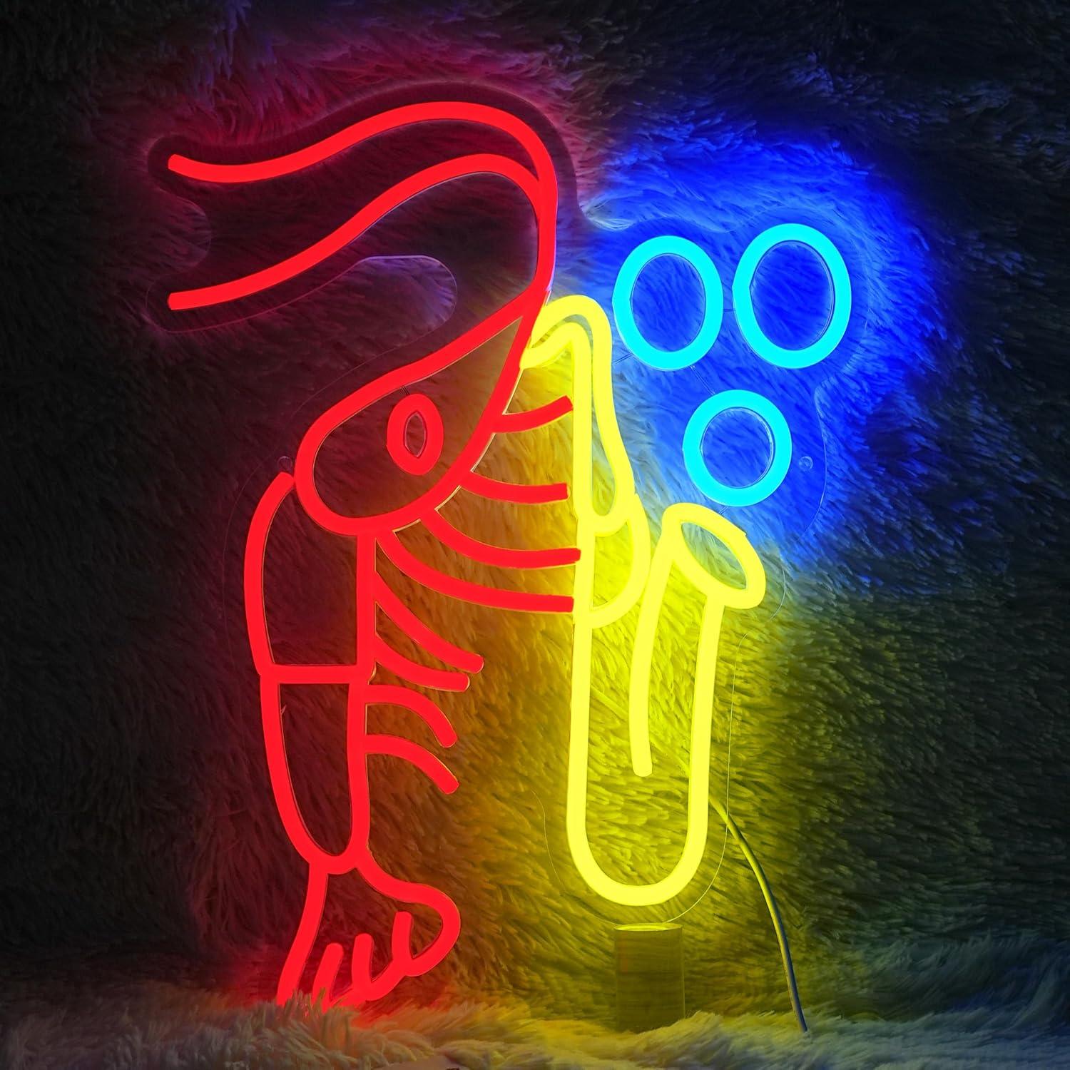 Neon Sign Party - Istakoz Saksafon Neon Tabela Caz Müziği