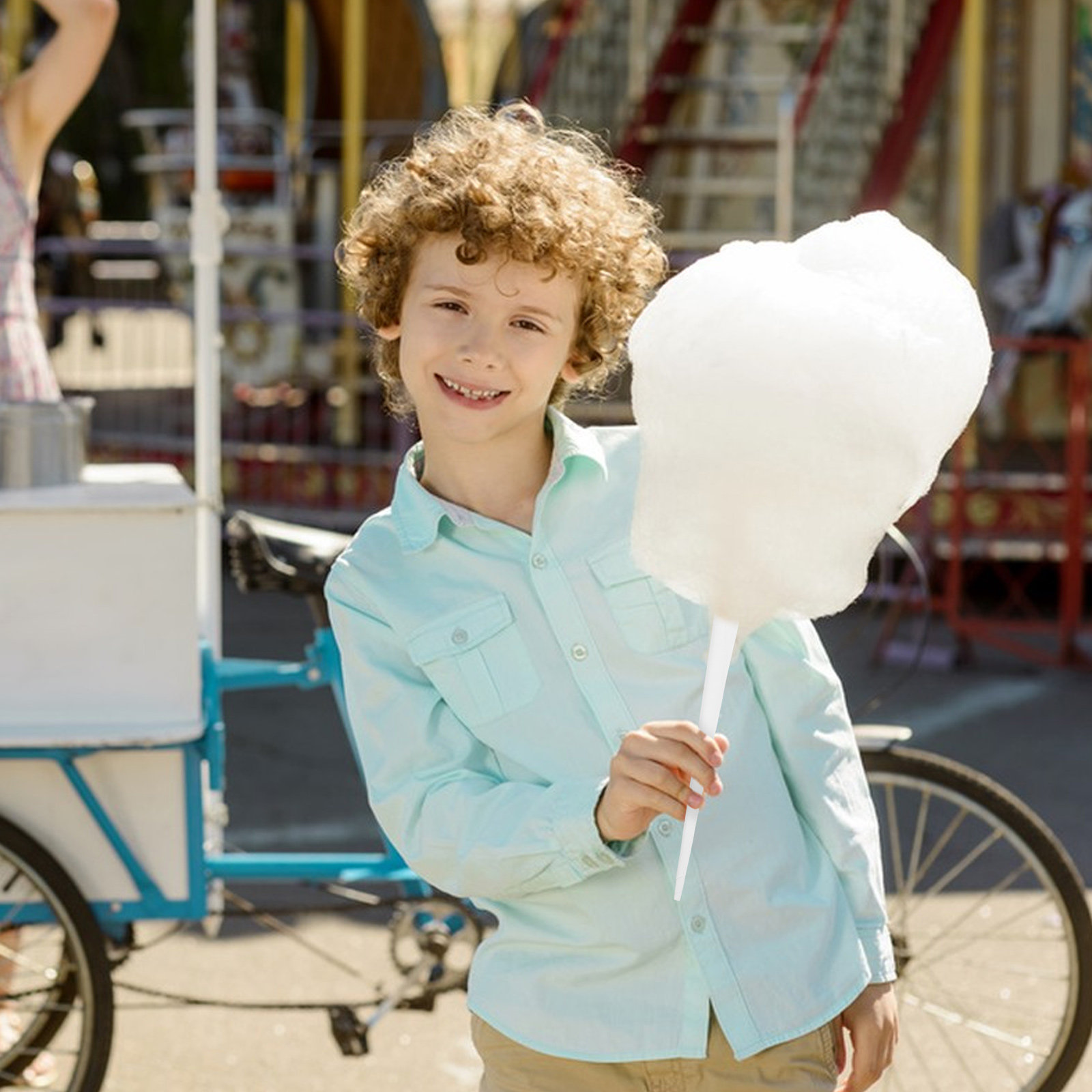 Cotton Candy Cone - 20 adet pamuk şekeri kağıt çubukları
