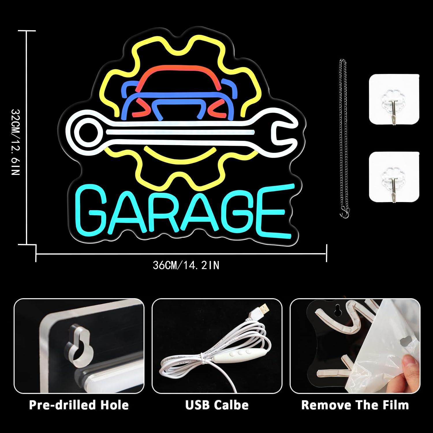 Garaj Neon Tabelası USB Güçlü  - Neon Sign Party incelemesi ve fiyatı