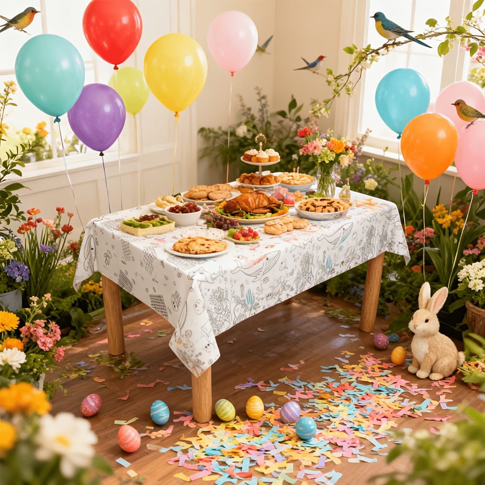 Çocuklar için Boyama Masa Örtü - Table Cloth Disposable incelemesi ve fiyatı