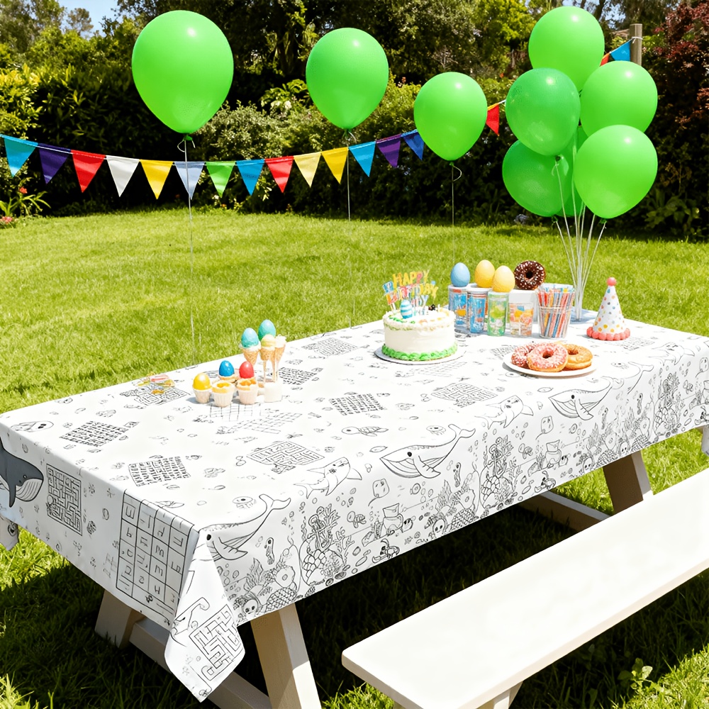Çocuklar için Boyama Masa Örtü - Table Cloth Disposable incelemesi ve fiyatı