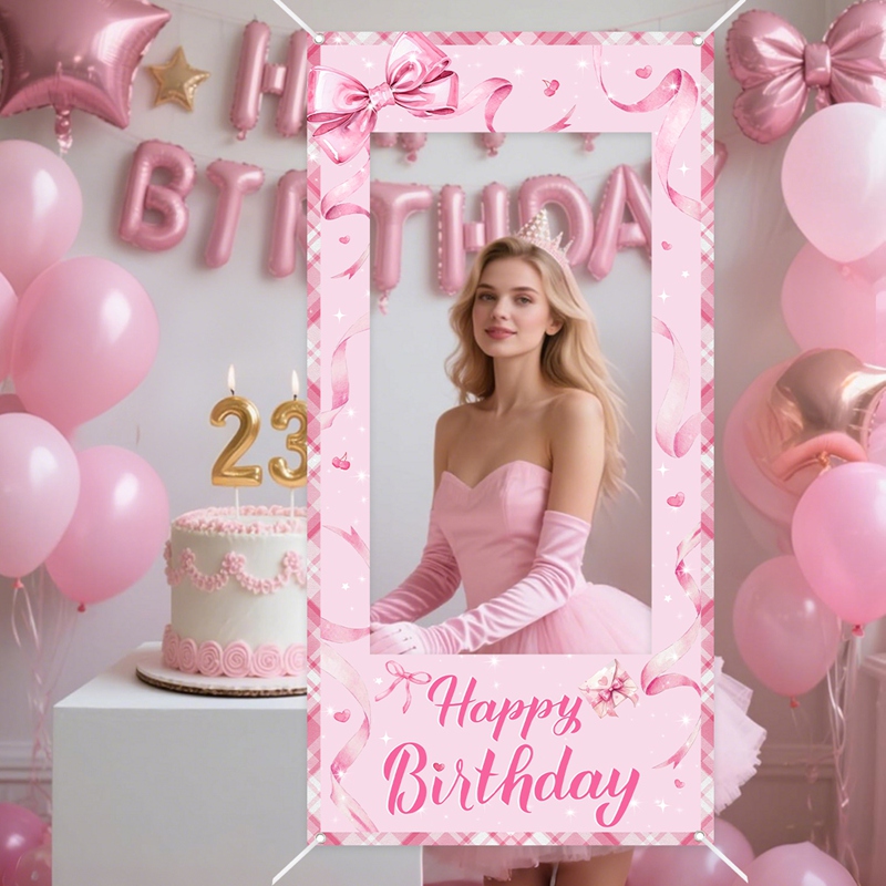 Pembe Fiyonklu Fotoğraf Kabini - Photo Booth Frame incelemesi ve fiyatı