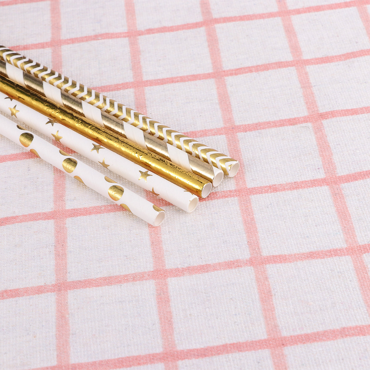 50 Adet Kalp Şeklinde Kağıt Pi - Paper Straw Color incelemesi ve fiyatı