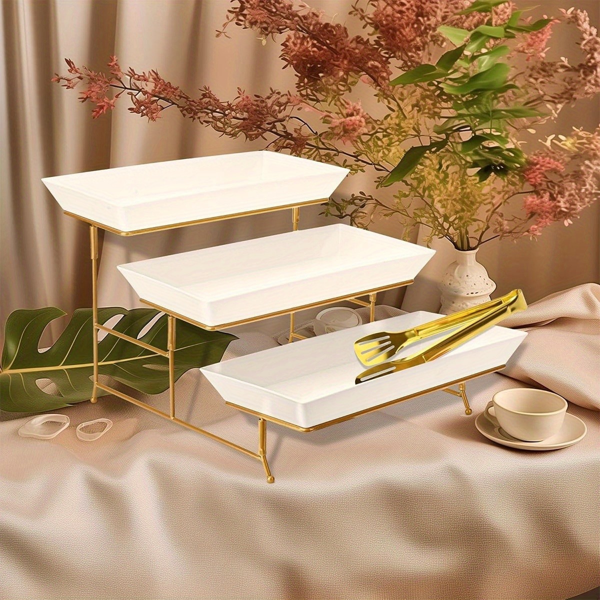 Beyaz Katlı Servis Standı + Ma - Cupcake Stand Tier incelemesi ve fiyatı