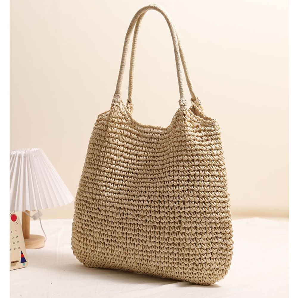 Moda Hasır Tote Çanta Büyük Ka - Paper Straw Color incelemesi ve fiyatı