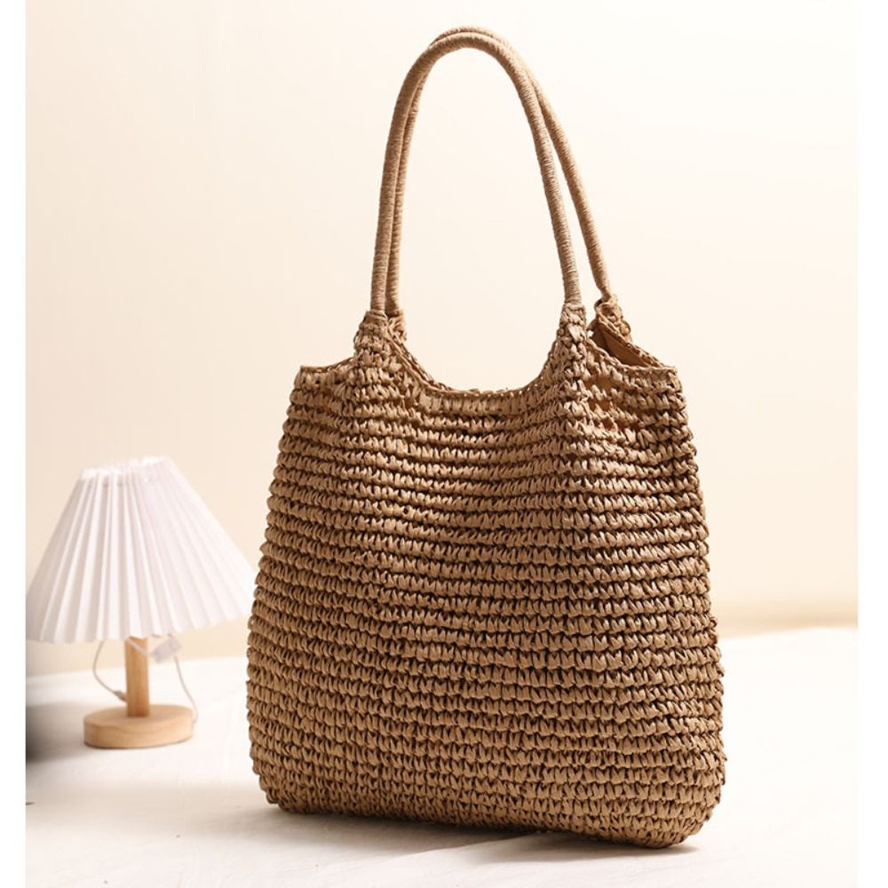 Moda Hasır Tote Çanta Büyük Ka - Paper Straw Color incelemesi ve fiyatı