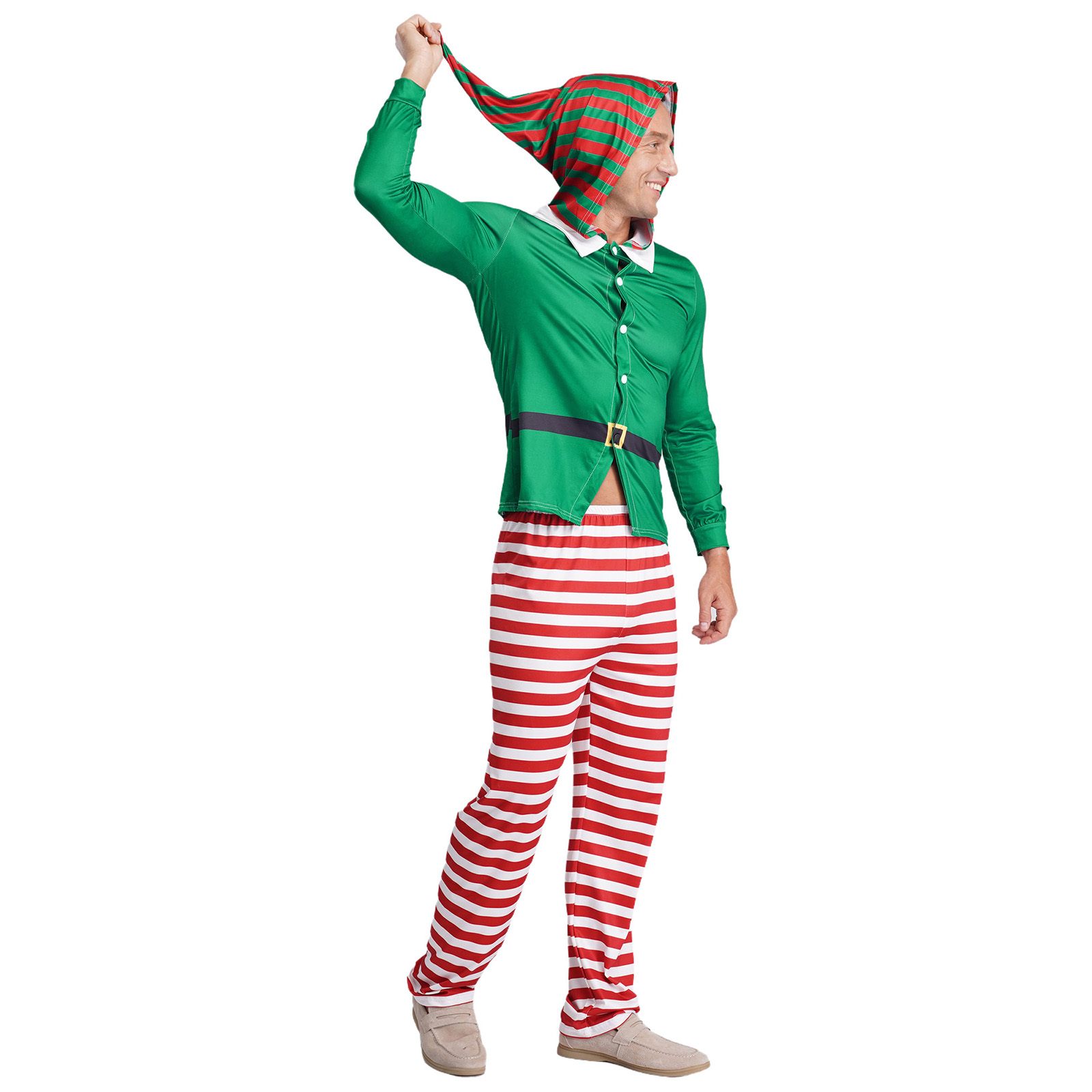 Erkekler için Noel Elf Pijama  - Eve Party incelemesi ve fiyatı