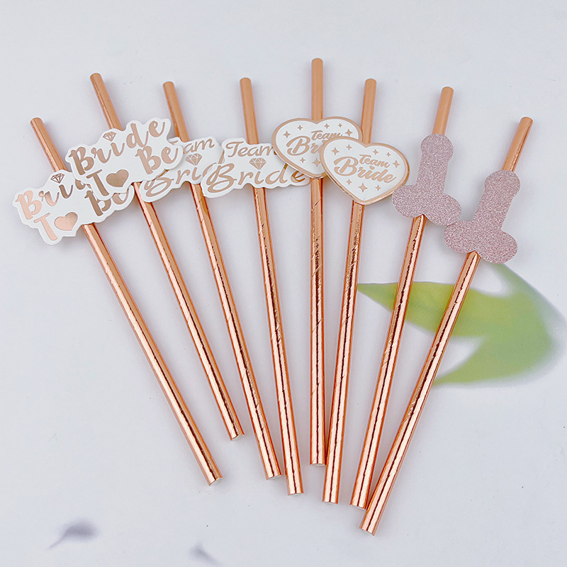 10 adet takım gelin gül altın  - Paper Straw Color incelemesi ve fiyatı