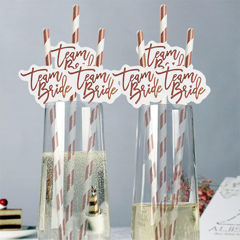 10 adet takım gelin gül altın  - Paper Straw Color incelemesi ve fiyatı