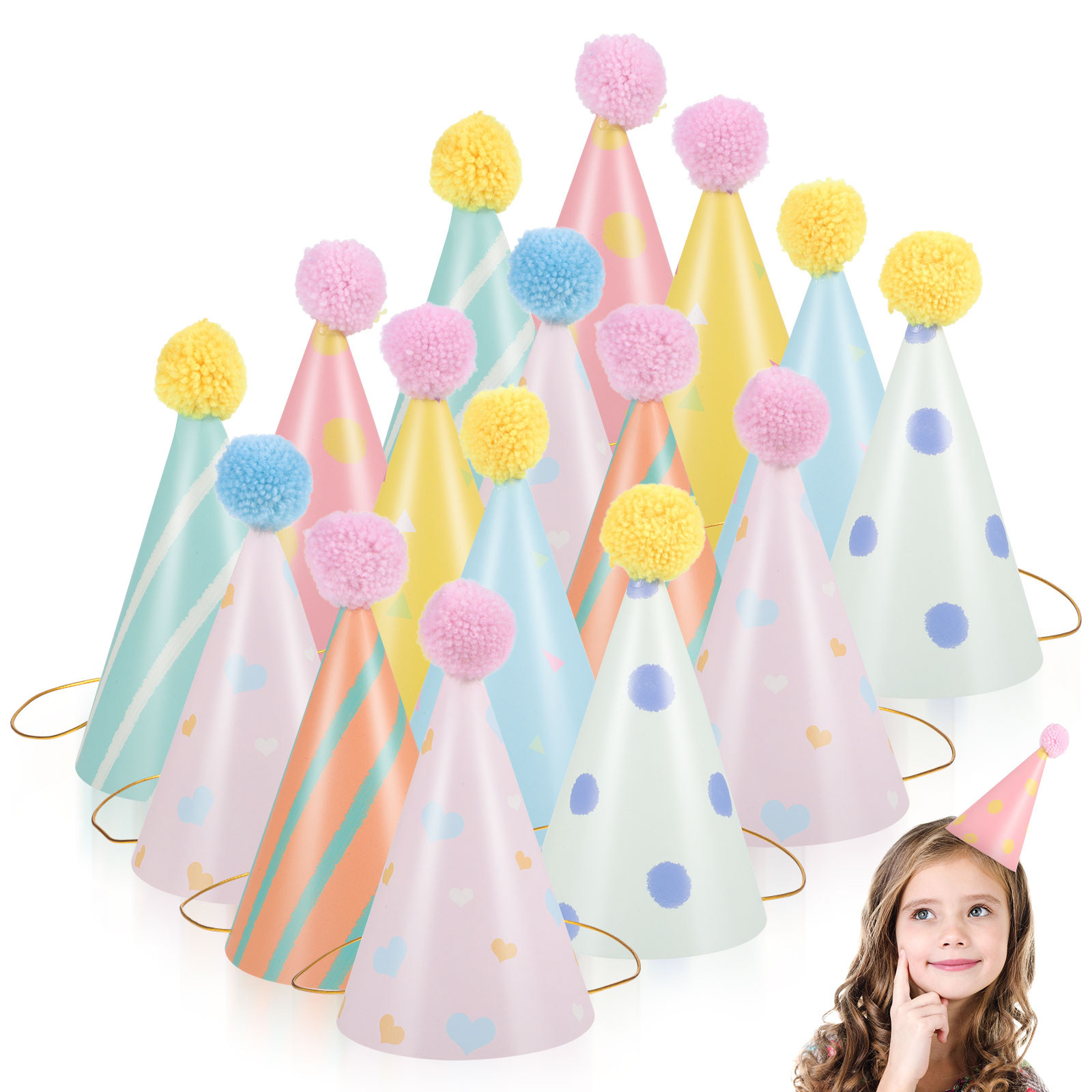 14 adet kağıt doğum günü şapka - Party Hat Cone incelemesi ve fiyatı