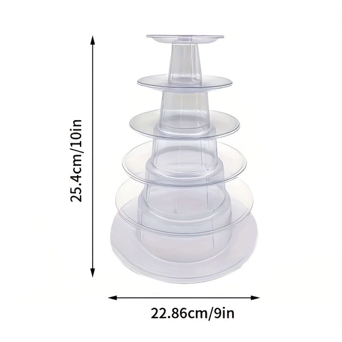 1PC 6 Katlı Yuvarlak Plastik Ş - Cupcake Stand Tier incelemesi ve fiyatı