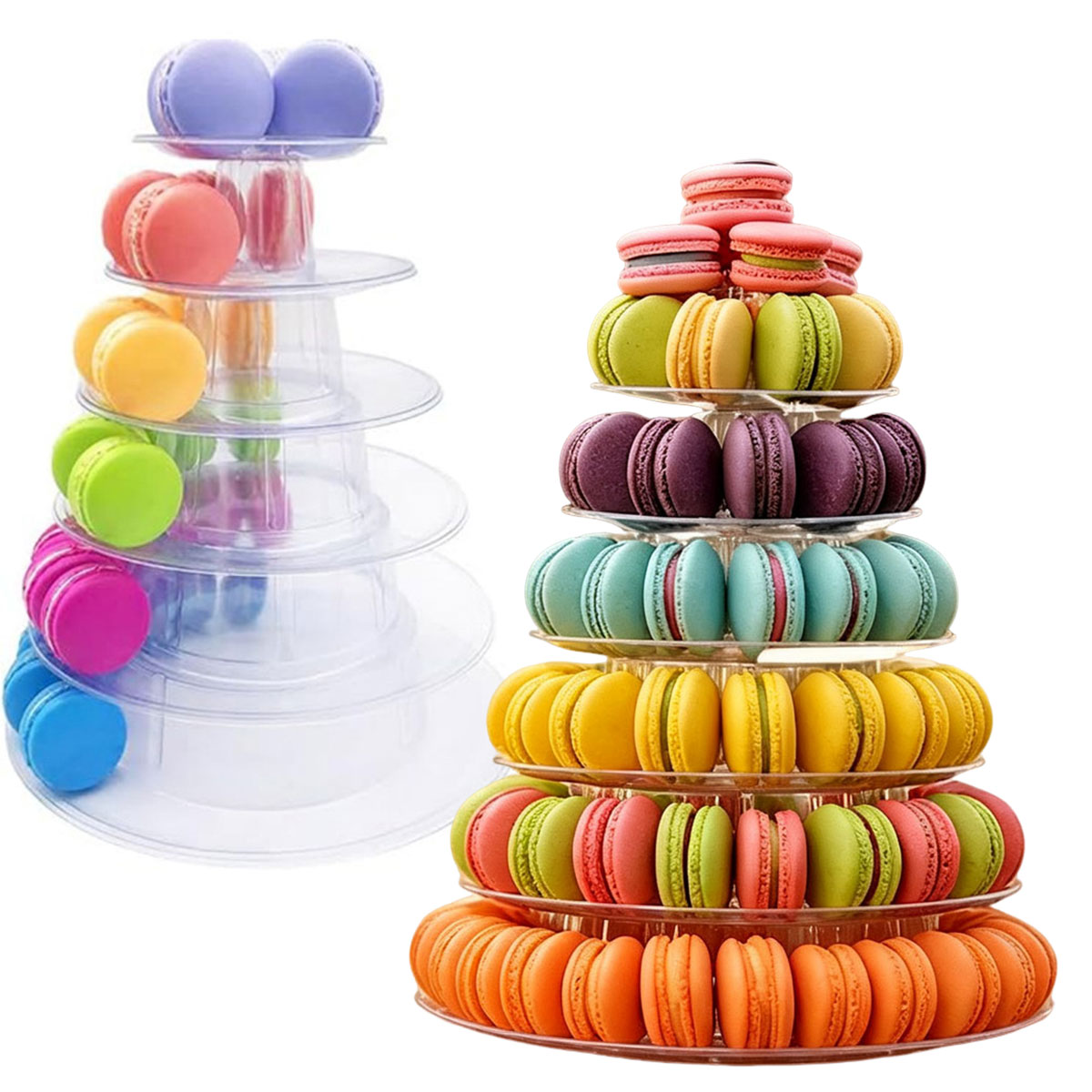 1PC 6 Katlı Yuvarlak Plastik Ş - Cupcake Stand Tier incelemesi ve fiyatı