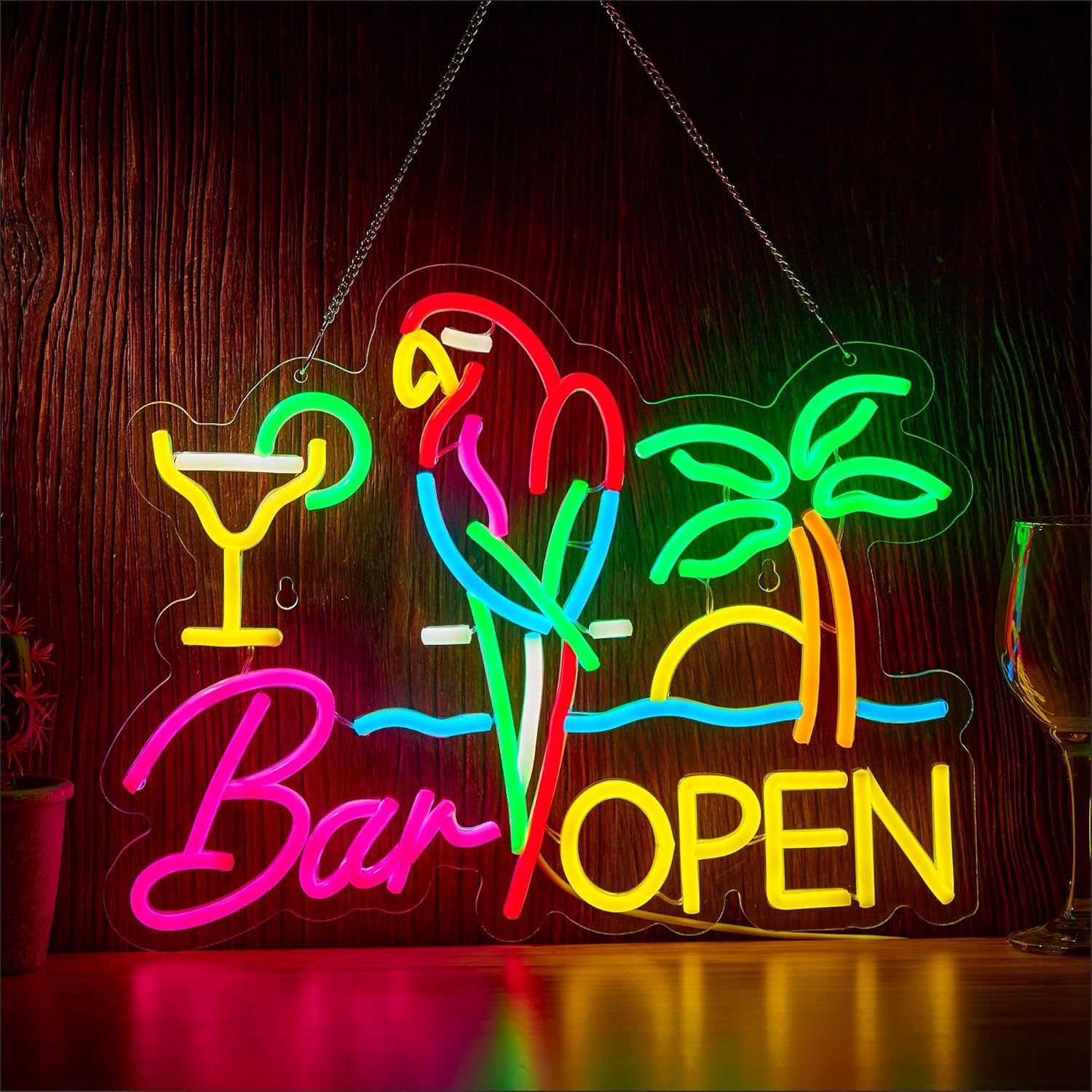 Bar Açık Neon Tabela İşletme S - Neon Sign Party incelemesi ve fiyatı