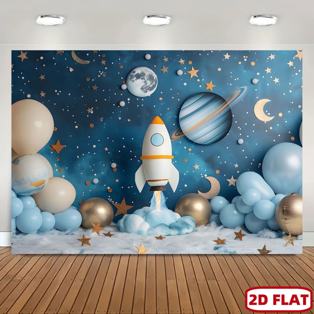 2D düz 1 adet uzay temalı part - Event Launch Party incelemesi ve fiyatı