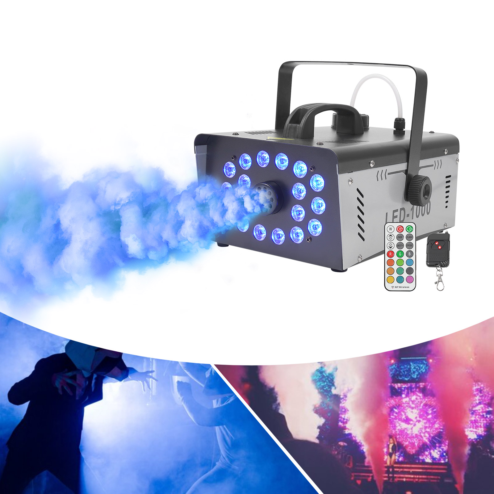 Duman Makinesi 1000W 18 LED Sa - Event Party Dj incelemesi ve fiyatı