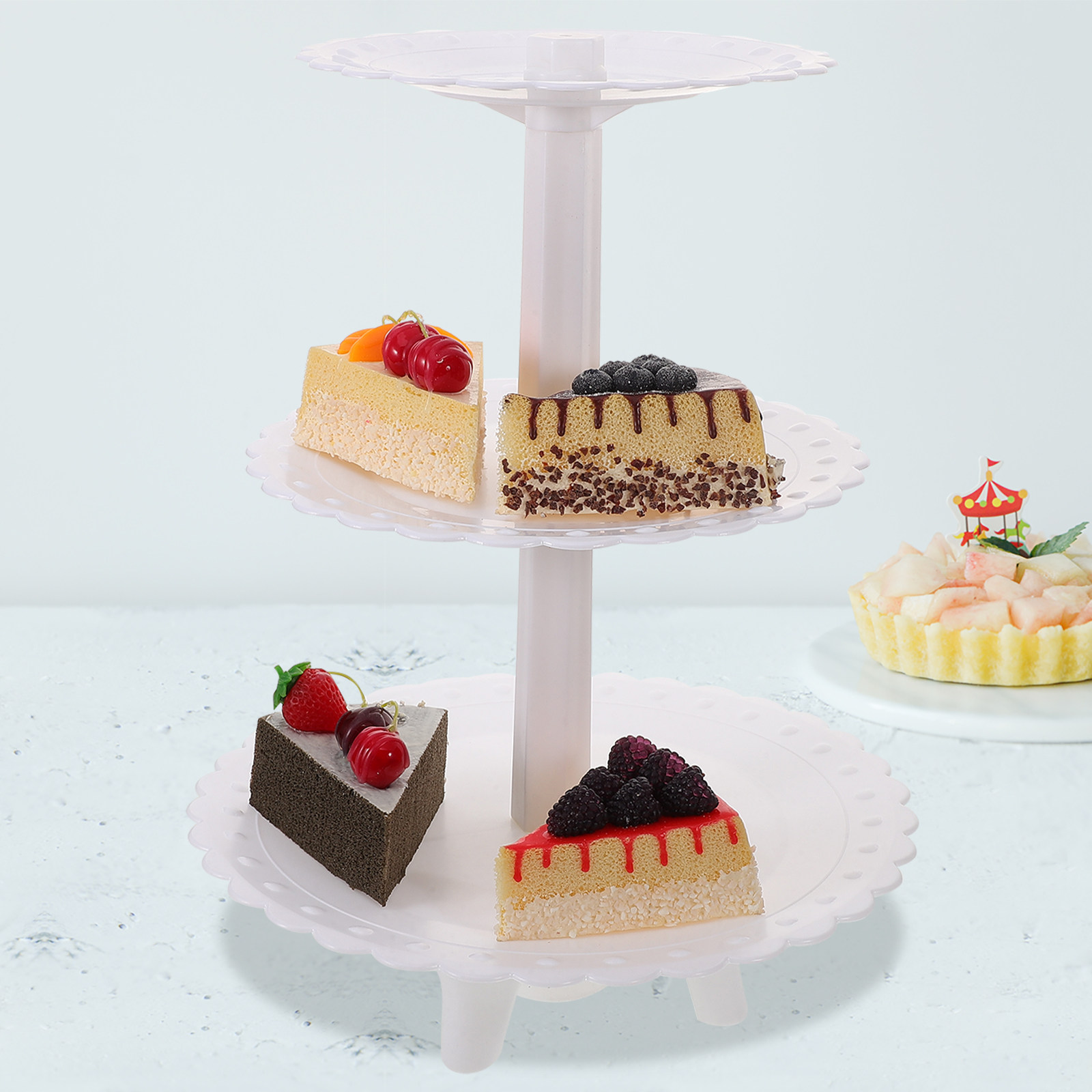 Üç Katmanlı Plastik Pasta Stan - Cupcake Stand Tier incelemesi ve fiyatı