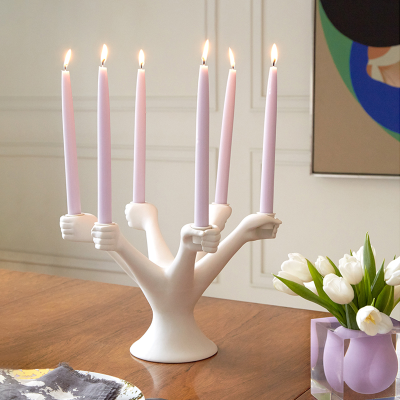 İskandinav beyaz mumluklar süs - Centerpiece Stick incelemesi ve fiyatı