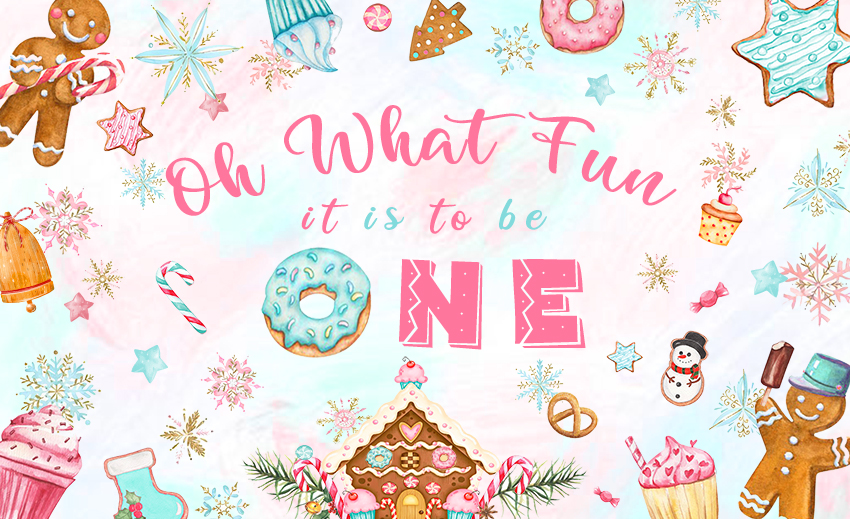 Noel Zencefilli Kurabiye Bebek - Dessert Table Backdrop incelemesi ve fiyatı