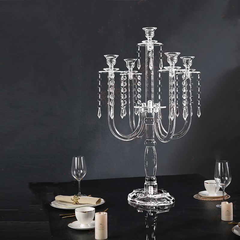 Temizle Mumluklar 5 Kol Akrili - Centerpiece Stick incelemesi ve fiyatı