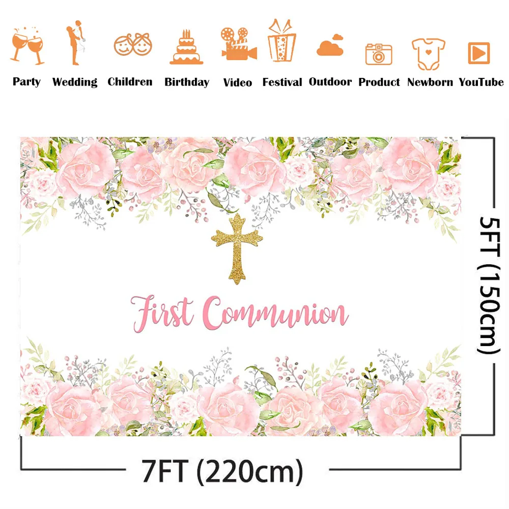 İlk Komünyon Doğum Günü Zemin  - Dessert Table Backdrop incelemesi ve fiyatı