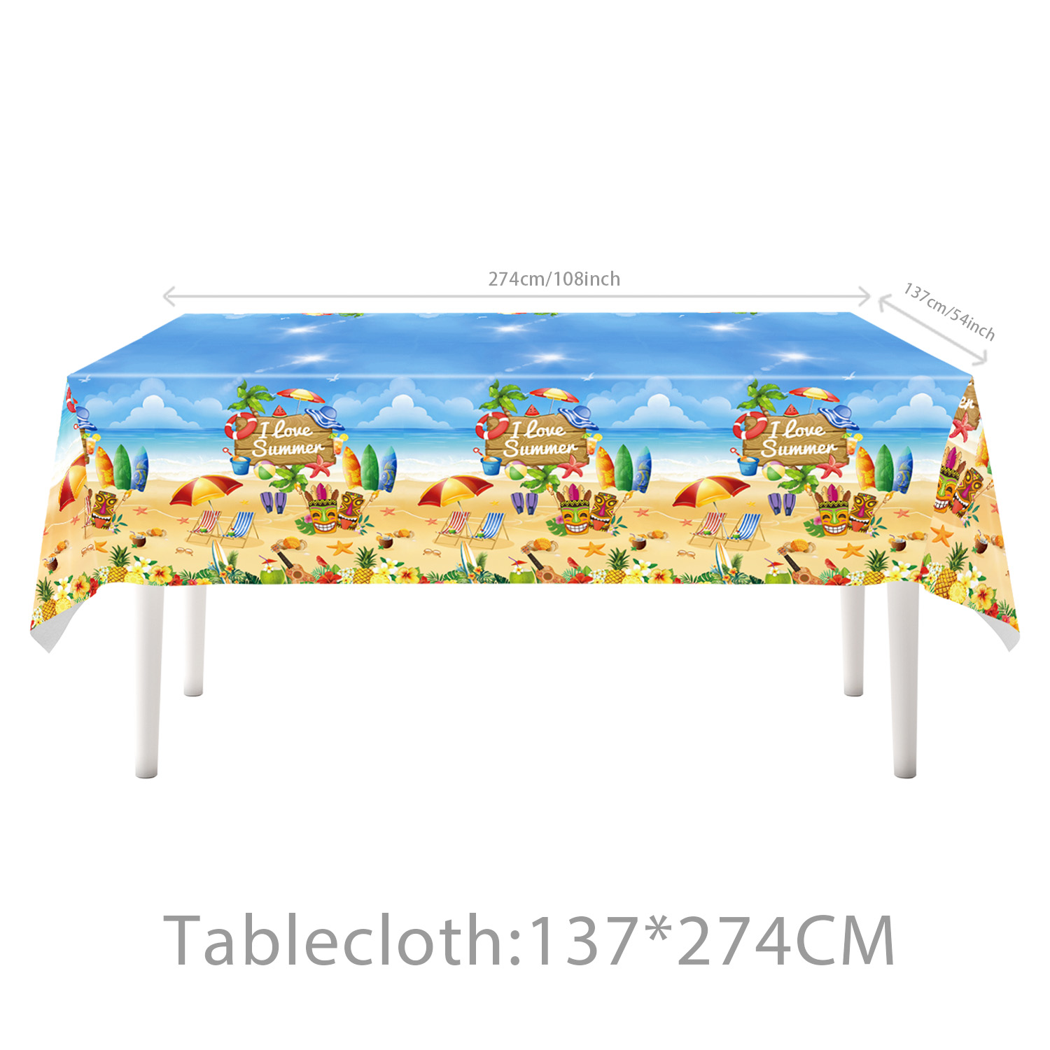Hawaii Merhaba Yaz Luau Parti  - Table Cloth Disposable incelemesi ve fiyatı